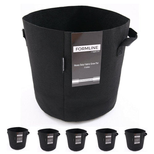 Formline Grow Pots are the smart way to grow and allow plants to Air-Prune.  Fabric grow pots control temperature and improve plant health.