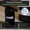 Formline Smell Proof Jar 1 OZ - 500 ml - Protective Airtight Container. Includes Case with Combo Lock Case