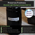 Formline Large Smell Proof Jar - Protective Airtight Container 2 OZ - 1000 ml