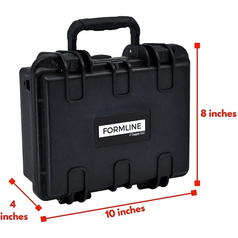 Large Slim Airtight Smell Proof Case 10" x 8" x 4" by Formline Supply