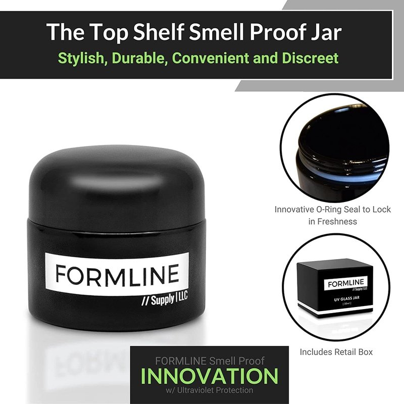 Formline Smell Proof Container - 50 ML Odor Proof Jar