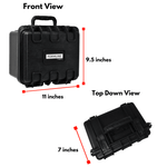 Formline Smell Proof Case - Large Airtight Hard Case 11" x 9.5" x 7" with Foam for Glass Protection