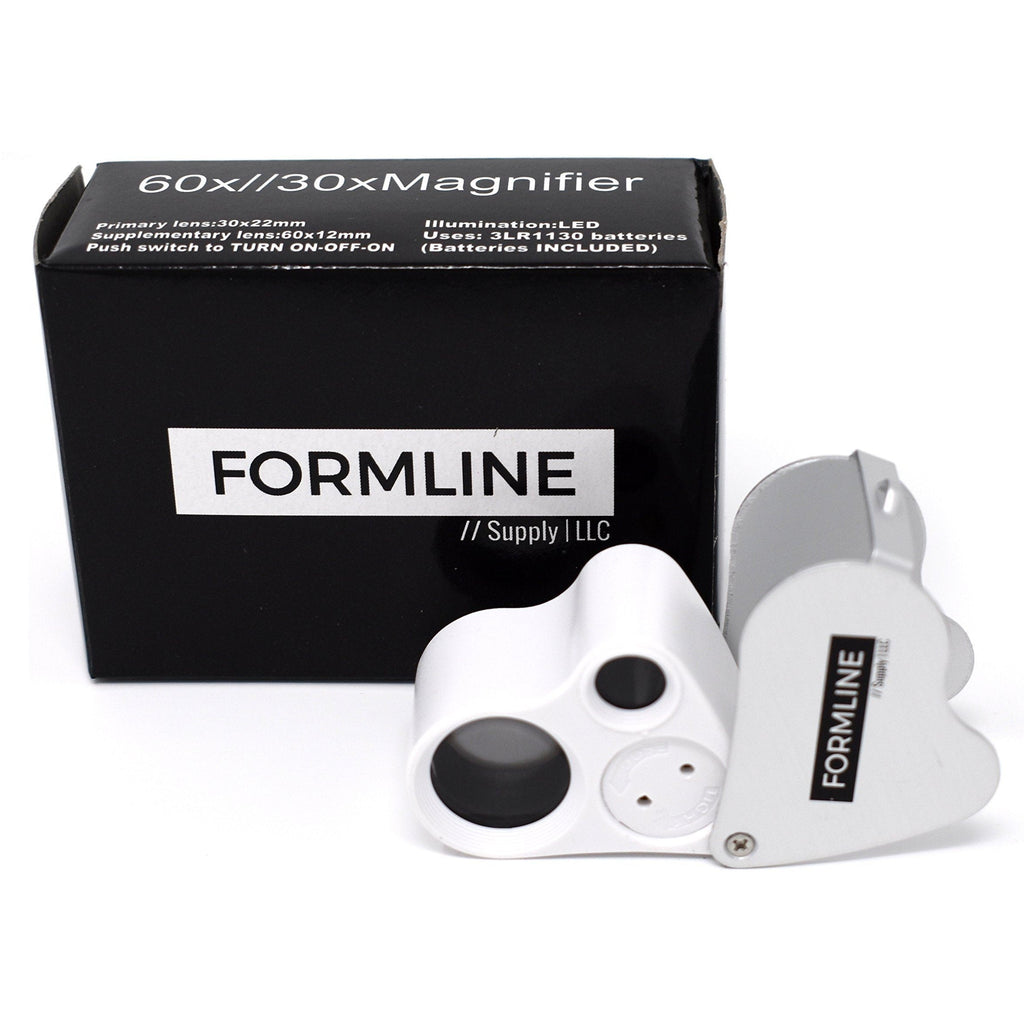 40X LED Illuminated Jewelers Loupe / Trichome Scope - Magnifier good f –  Formline Supply