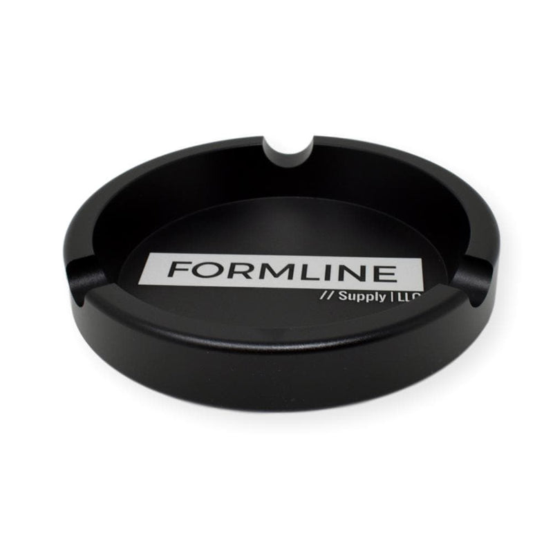 Formline Supply Black Aluminum Ashtray - Compact Portable and Indestructible