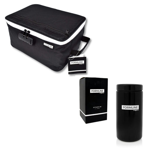 Smell Proof Case and UV Glass Jar Kit