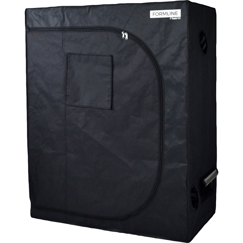 Formline Supply Grow Tent 48"x24"x60" - Black 2x4 Mylar Hydroponic Garden Tent Desiged for Growing Plants Indoors