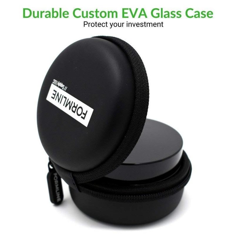 Formline Smell Proof Jar and Travel Case Set - Ultraviolet Glass 100 ml - 1/4 oz