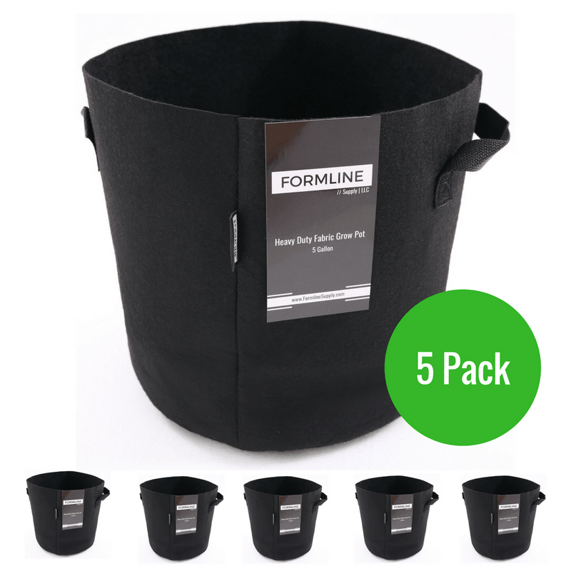 Formline Grow Pots are the smart way to grow and allow plants to Air-Prune.  Fabric grow pots control temperature and improve plant health