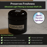 Formline Smell Proof Jar 2 Pack 100 mL - Protective Airtight Containers
